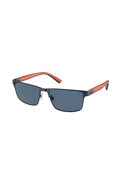 Polo Man Rectangle Sunglasses- Ph 3155 - Lense Size:57mm - Semishiny Navy Blue