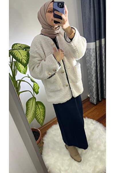 Rita Deri detaylı peluş mont