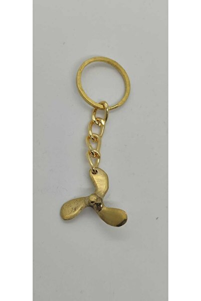 Kalender Döküm سلسلة مفاتيح بمروحة نحاسية 3 شفرات (3 سم)