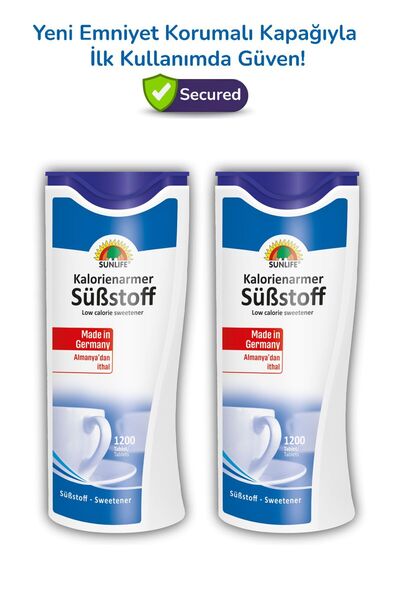 Sunlife Sweetener Tatlandırıcı 1200 Tablet 2'li Paket