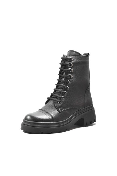 Beety 23BK81.3016 Hakiki Deri Siyah Kadın Postal Bot