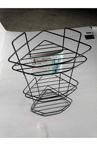 konak züccaciye 3-Pack Black Metal Bath Shampoo Holder