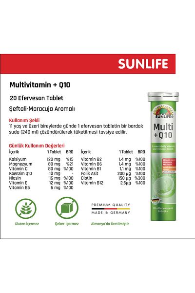 Sunlife Multi + Q10 Multivitamin (20 Tablets)