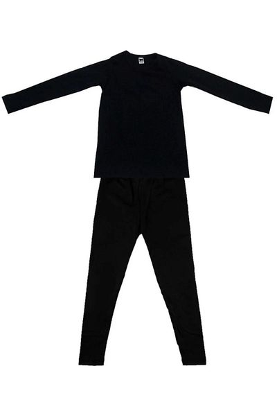 Tutku Set de costum termic pentru băiat, negru