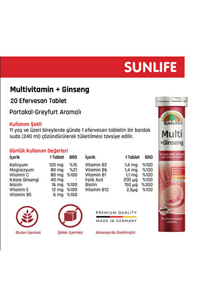 Sunlife Multi +Ginseng Multivitamin