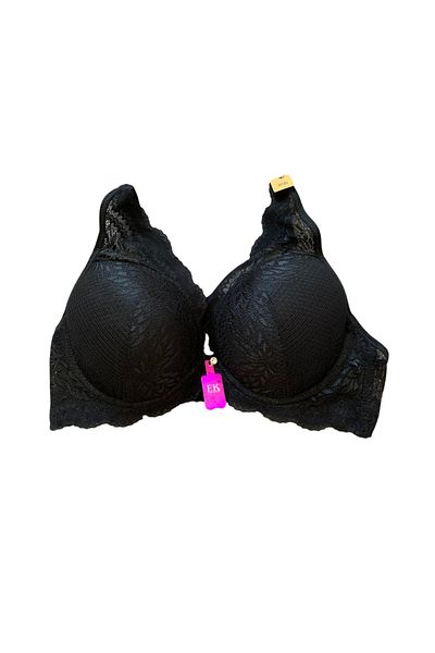 F.K Μαύρο Ruched 2159 Μοντέλο - Σουτιέν χωρίς στήριγμα