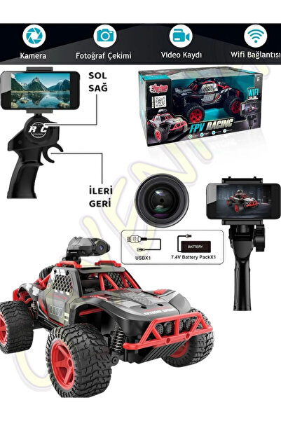 cayenna Oyuncak Wifi Kameralı 2.4ghz Uzaktan Kumandalı 1:16 Drift Atan 4x2 Offroad Rock Crawler Araba
