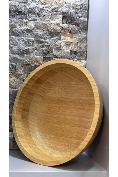 ARİN MODA Arin Homteks Den Bambu Salatalık Derin Büyük Boy Kase Ölçüler 25/25...