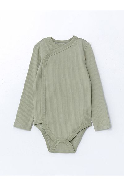 LC Waikiki Lcw Baby Crew Neck Floral Baby Boy Snap Body 2Pcs