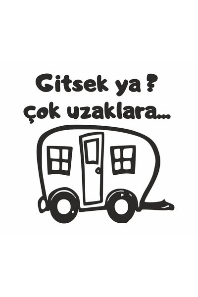 HEDİYENE BAK ماذا لو نذهب؟ ملصق زجاجي للسيارة للتخييم بعيدًا جدًا مقاس 20 × 2...
