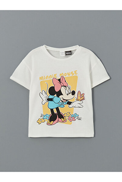 LC Waikiki Dětské dívčí tričko LCW s potiskem Minnie Mouse