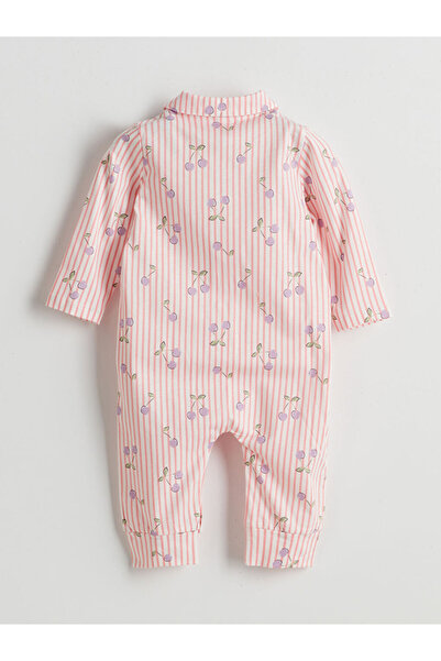 LC Waikiki Lcw Baby Floral Baby Girl Combed Cotton Jumpsuit