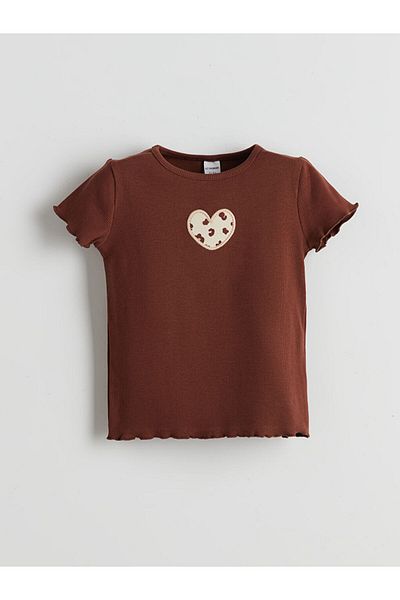 LC Waikiki Lcw Kids Crew Neck Floral Girls' T-Shirt 2-Piece