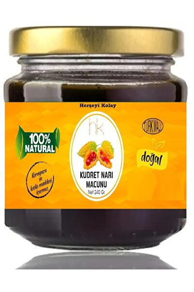 Herşeyi Kolay Kudret Narı Macunu net 240gr Kudret Narlı Bitkisel Macun Kudretnerı Macunu
