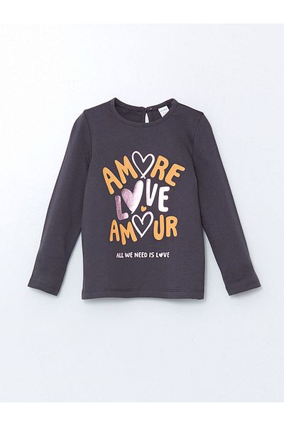 LC Waikiki Lcw Kids Crew Neck Printed Girls' T-Shirt