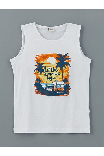 LC Waikiki LCW Kids Crew Neck Men's Tank Top and Swim Shorts