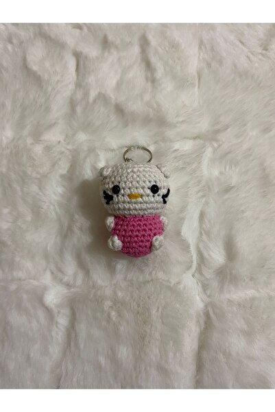 Sude amigurumi hello kity anahtarlık