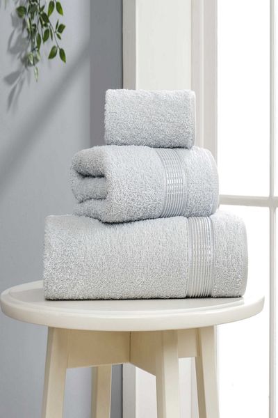 sternen glanz Cotton Ezgi Bath Towel Set of 3