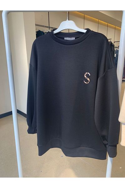 SOUL BY LOREEN FASHİON Women's Leopard Detailed Sweatshirt