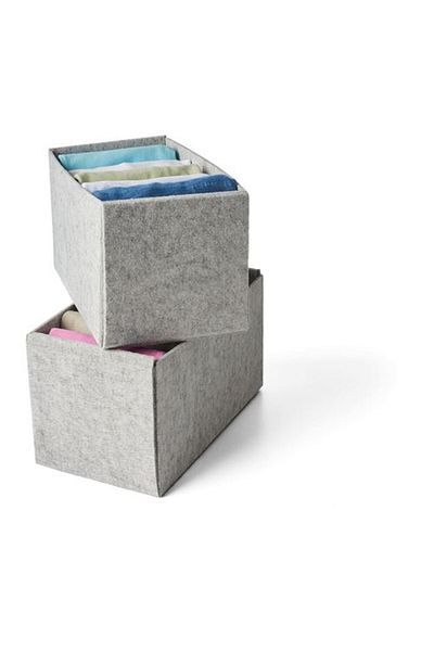 IKEA Light Gray Box Set - 15X27X12 cm
