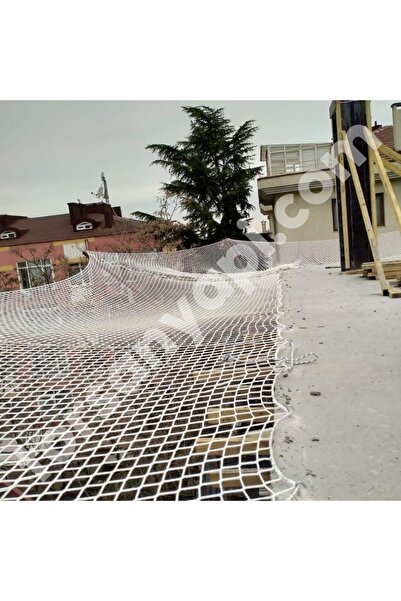 TORSAN İnşaat Güvenlik Ağı – 5 cm Göz – 6 mm ip – Güvenlik Filesi – İnşaat Filesi - 1 Metre x 1 Metre