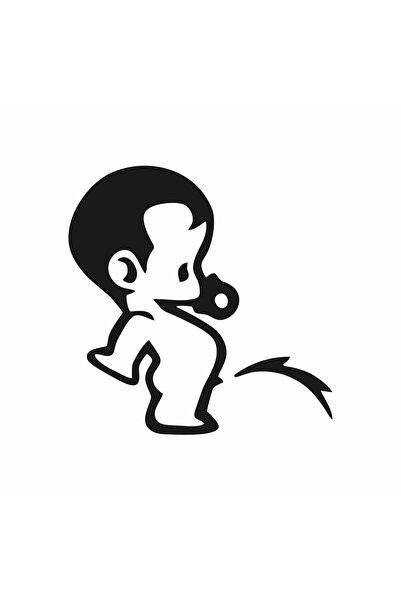 HEDİYENE BAK ملصق سيارة بول بوي 2 نافذة للسيارات مقاس 15 × 15 سم