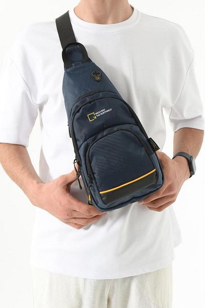 Baginn Τσάντα σώματος Ανδρική τσάντα πλάτης στήθους Λειτουργική χρήση BadyBag 27*15 cm Αλεξίπτωτο ύφασμα