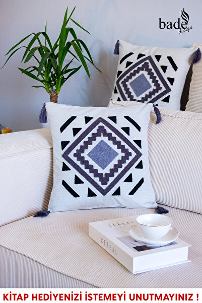 Bade Design 2pcs Пуансон вишита подушка подушка подушка чохол подушка подушка дуже бажано