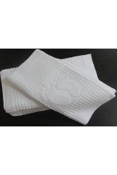 Özdilek White 2 Pieces Foot Towel Winter Towel