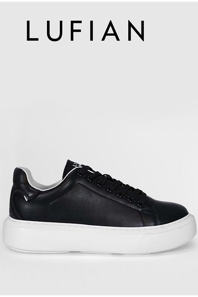 Lufian Αμι 121230016   Unisex Μαύρο Δερμάτινο Sneaker - Αθλητικά Παπούτσια