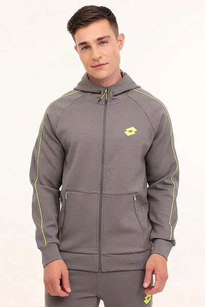 Lotto M-yınkas Hoodie Φούτερ Ανδρικό Μπουφάν Smoked