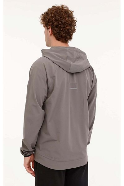 Lotto Men's Tracksuit Jacket - M-Pedro Parachute Fabric, Smoke