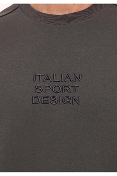 Lotto M-horton C Neck Swt T-sht Μακρυμάνικο T-shirt Ανδρικό μπλουζάκι καπνιστό