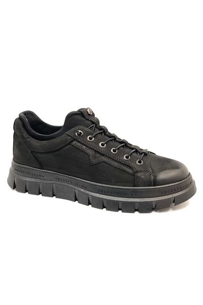 Hammer Jack Alphen 102-24802-m Δερμάτινα Μαύρα Casual Ανδρικά Παπούτσια