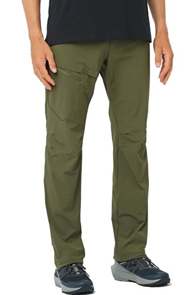 Salomon LC2106 Pantaloni de camping pentru bărbați Wayfarer KHAKI