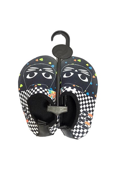 walkie Tom Black/White Kids Beach/Sea Shoes