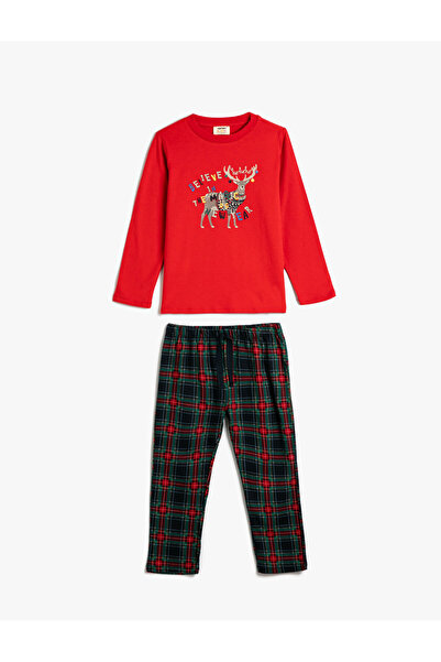 Koton Γυναικείο Σετ Πυτζάμες Claret Red