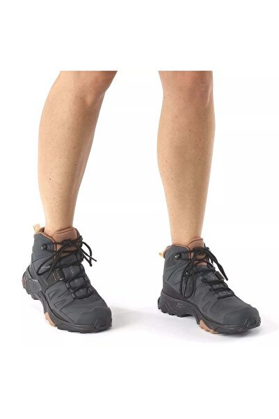 Salomon 412956   X Ultra 4 Mid Gtx W Ebony/mocha Mousse/almond Cream Γυναικείες μπότες εξωτερικού χώρου