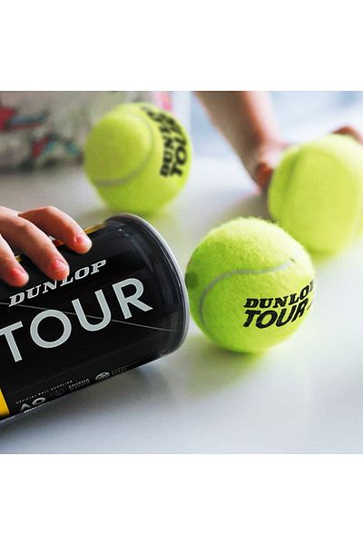 DUNLOP Tour Brilliance 3 Ball - High-performance Tennis Balls For Professional Players , Pack Of 3