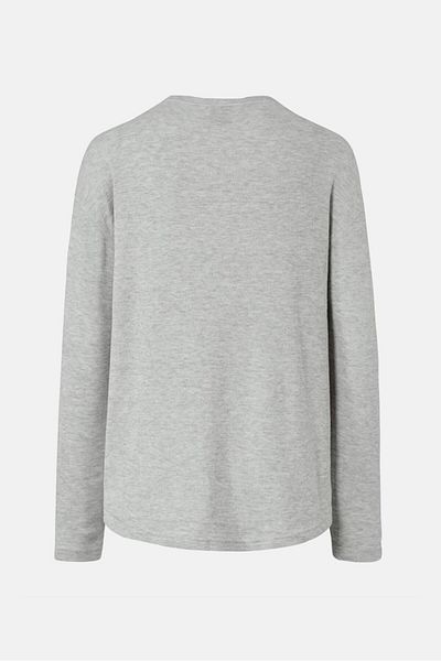 Tchibo Women Crew Neck Cosy Pullover Sweatshirt, Grey