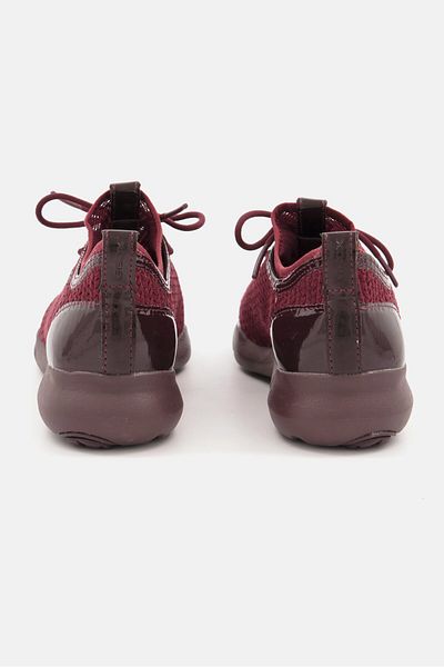 Geox Women Nebula X B Lace Up Casual Shoes, Maroon