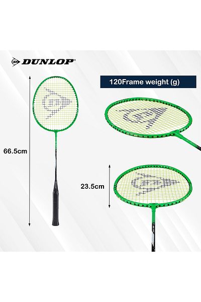 DUNLOP Br S-star Ssx 2.0 Badminton Racket Set, G6, 2-pack, High-performance, Lightweight Design