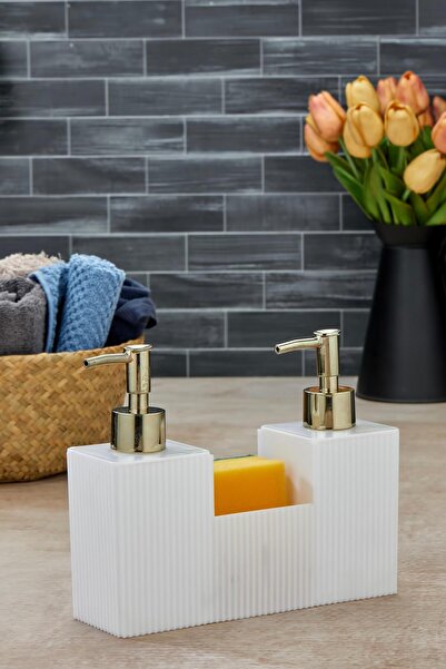 Vivart Çift Başlıklı 800 ml Büyük Boy Sıvı Sabunluk Mutfak ve Banyo Sıvı Sabu...