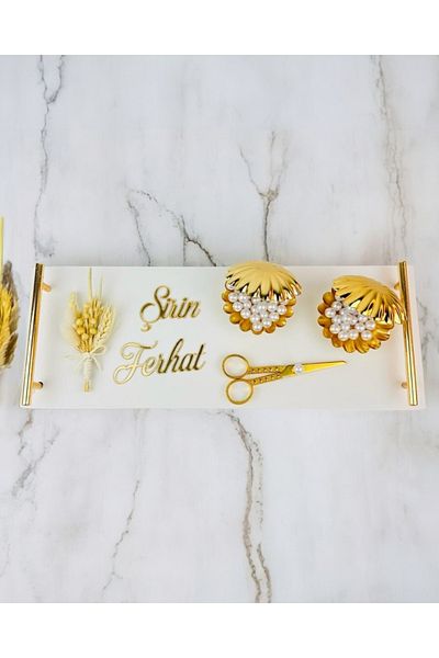 CyzHome Bond Marble Promise Engagement Tray