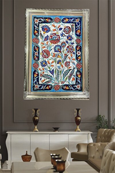 eporselen El Yapımı Çini Duvar Tablosu (40 cm x 60 cm)
