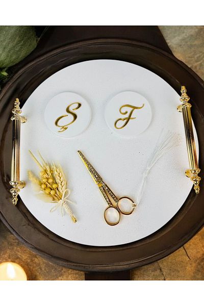 CyzHome Commitment Polyester Promise Engagement Tray