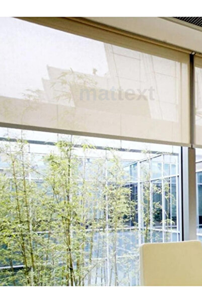 MATTEXT MEKANİK PERDE SİSTEMLERİ Krem Sun Screen Stor perde