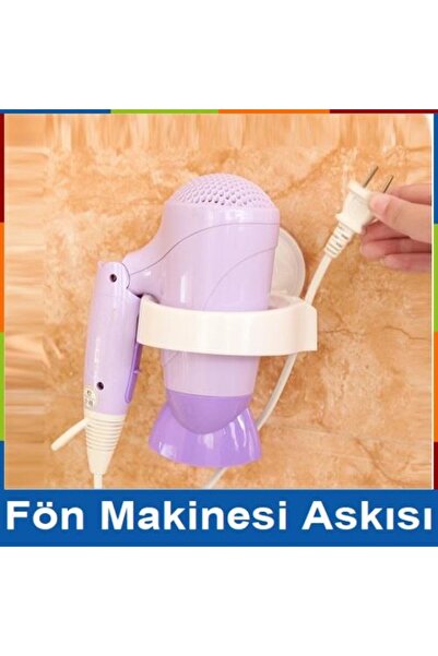 GeçerStore Ev Tipi Saç Kurutma Fön Makinesi Askı Aparatı Plastik Askı Akılık