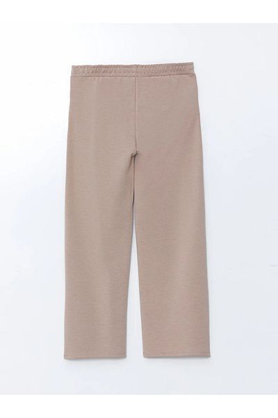 LC Waikiki Γυναικείο αθλητικό παντελόνι LCWAIKIKI Classic Ecru με ελαστική μέση