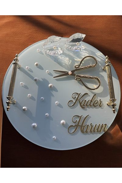 CyzHome Beloved Gold Promise Tray